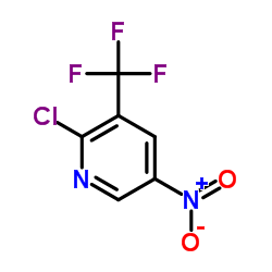 2-Chloro-5-nitro-3-(trifluoromethyl)pyridine Structure