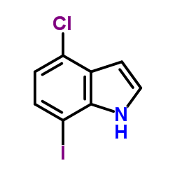 4-Chloro-7-iodo-1H-indole Structure