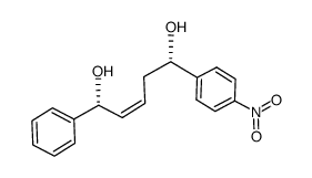 (1R,5S,Z)-5-(4-nitrophenyl)-1-phenylpent-2-ene-1,5-diol结构式