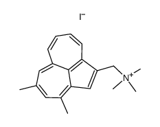 2.4-Dimethyl-3'-trimethylammoniummethyl-cyclopentadienoheptalen-jodid Structure