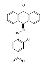 Anthrachinon-mono-<2-chlor-4-nitro-phenylhydrazon>结构式