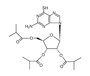 tri-O-isobutyryl-6-thio-guanosine Structure