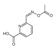 6-(acetyloxyiminomethyl)pyridine-2-carboxylic acid Structure