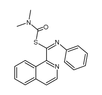 dimethylcarbamic N-phenylisoquinoline-1-carbimidic thioanhydride Structure