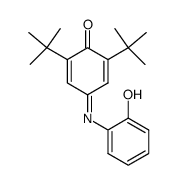 2,6-di-tert-butyl-4-(o-hydroxyphenylimino)-2,5-cyclohexadien-1-one Structure
