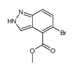 5-溴-1H-吲唑-4-甲酸甲酯结构式