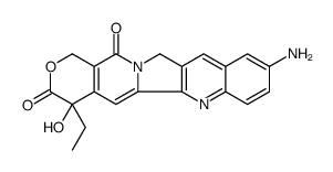 1H-Pyrano3,4:6,7indolizino1,2-bquinoline-3,14(4H,12H)-dione, 9-amino-4-ethyl-4-hydroxy- Structure