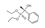 (S)-(-)-(1-Hydroxy-1-phenylethyl)phosphonsaeurediethylester Structure