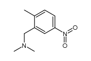 N,N-dimethyl-N-(2-methyl-5-nitrobenzyl)amine结构式