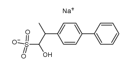 sodium 2-([1,1'-biphenyl]-4-yl)-1-hydroxypropane-1-sulfonate Structure