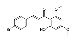 4-bromo-2'-hydroxy-4',6'-dimethoxy-trans-chalcone Structure