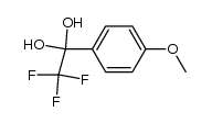 4-Methoxy-α,α,α-trifluoracetophenon-hydrat结构式