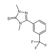 2,4-dimethyl-5-[3-(trifluoromethyl)phenyl]-1,2,4-triazole-3-thione Structure