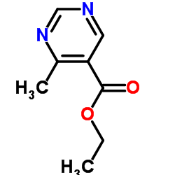 4-甲基嘧啶-5-甲酸乙酯结构式
