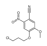 4-(3-氯丙氧基)-5-甲氧基-2-硝基苯腈结构式