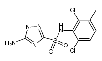 N-(3-(((2,6-dichloro-3-methylphenyl)amino)sulfonyl)-1H-1,2,4-triazol-5-yl)amine Structure
