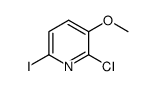 2-氯-6-碘-3-甲氧基吡啶结构式