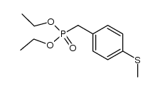 diethyl 4-(methylmercapto)benzyl phosphonate Structure