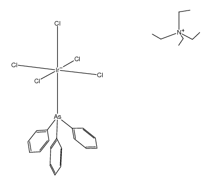 tetraethylammonium pentachloro(triphenylarsine)iridate(IV) Structure