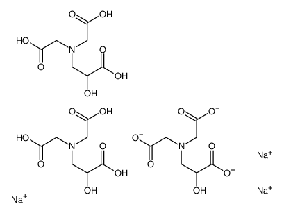 trisodium N,N-bis(carboxymethyl)-3-amino-2-hydroxypropionate Structure