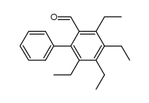 3,4,5,6-tetraethylbiphenyl-2-carbaldehyde Structure