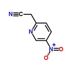 2-乙腈基-5-硝基吡啶结构式