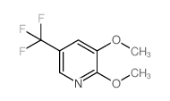 2,3-二甲氧基-5-(三氟甲基)吡啶结构式