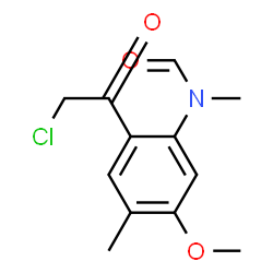 Formamide,N-[2-(chloroacetyl)-5-methoxy-4-methylphenyl]-N-methyl- (9CI)结构式