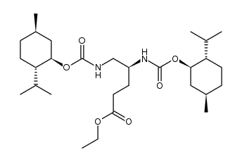 ethyl 4,5-bis[(menthyloxycarbonyl)amino]pentanoate结构式