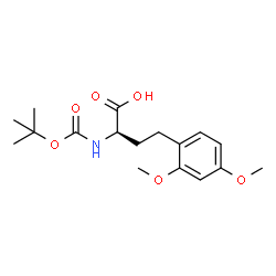 (R)-2-((叔丁氧基羰基)氨基)-4-(2,4-二甲氧基苯基)丁酸结构式