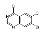 7-溴-4,6-二氯喹唑啉结构式