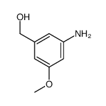 (3-氨基-5-甲氧苯基)甲醇结构式