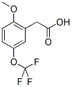 2-(METHOXY)-5-(TRIFLUOROMETHOXY)PHENYLACETIC ACID Structure