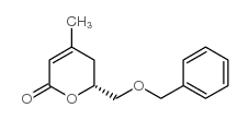 (R)-6-Benzyloxymethyl-4-methyl-5,6-dihydro-pyran-2-one Structure