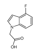 (4-氟-吲哚-1-基)-乙酸结构式
