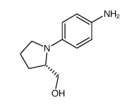 [(S)-1-(4-Amino-phenyl)-pyrrolidin-2-yl]-methanol结构式