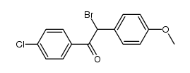 α-bromo-4-chloro-4'-methoxy-deoxybenzoin结构式