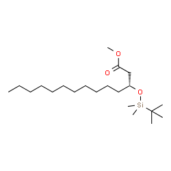 (R)-methyl 3-(tert-butyldimethylsilyloxy)tridecanoate structure