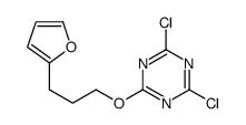 2,4-dichloro-6-[3-(furan-2-yl)propoxy]-1,3,5-triazine Structure