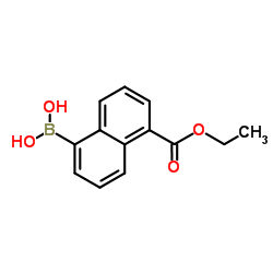 [5-(Ethoxycarbonyl)-1-naphthyl]boronic acid Structure