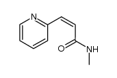 (Z)-N-methyl-3-(2-pyridyl)propenamide结构式