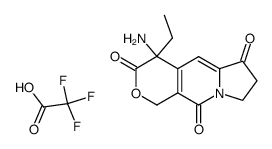 4-amino-4-ethyl-7,8-dihydro-1H-pyrano(3,4-f)indolizine-3,6,10(4H)-trione*CF3CO2H Structure
