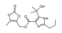 (5-methyl-2-oxo-1,3-dioxol-4-yl)methyl 5-(2-hydroxypropan-2-yl)-2-propyl-1H-imidazole-4-carboxylate Structure