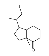 (1R,1'S)-Octahydro-1-(2'-iodo-1'-Methylethyl)-7a-Methyl-inden-4-one Structure