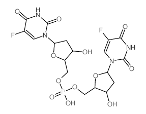 Uridine, 2'-deoxy-5-fluorouridylyl-(5'®5')-2'-deoxy-5-fluoro-(7CI,8CI,9CI)结构式