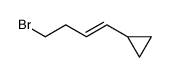 (4-bromobut-1-enyl)cyclopropane结构式