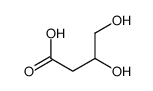 3,4-dihydroxybutyric acid Structure