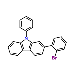 2-(2-bromophenyl)-9-phenyl-9H-carbazole Structure