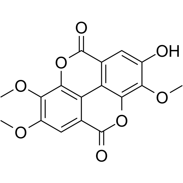 2,3,8-Tri-O-methylellagic acid Structure