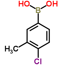 4氯-3-甲基苯硼酸结构式